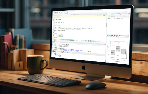 R software on a computer