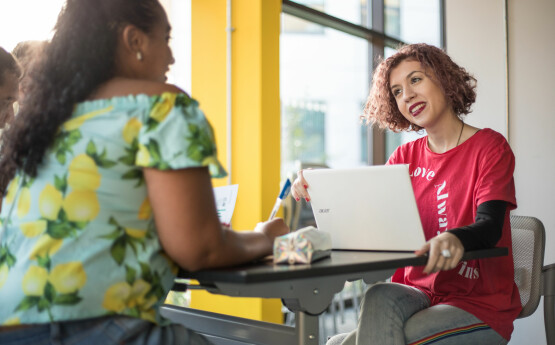 Students studying in the Taliesin