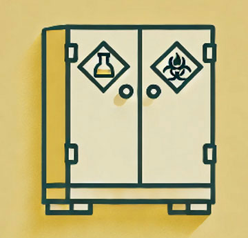 Chemical Cupboard Illustration