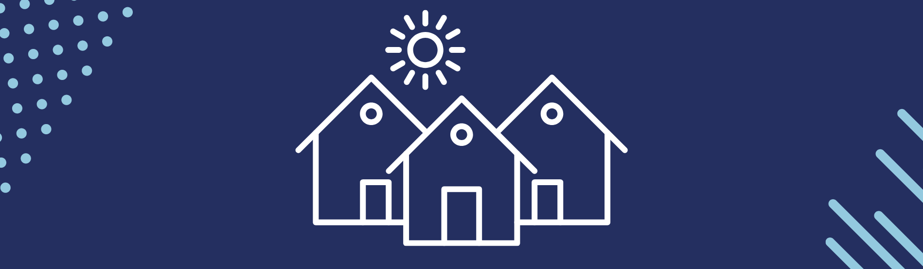 a graphic of houses